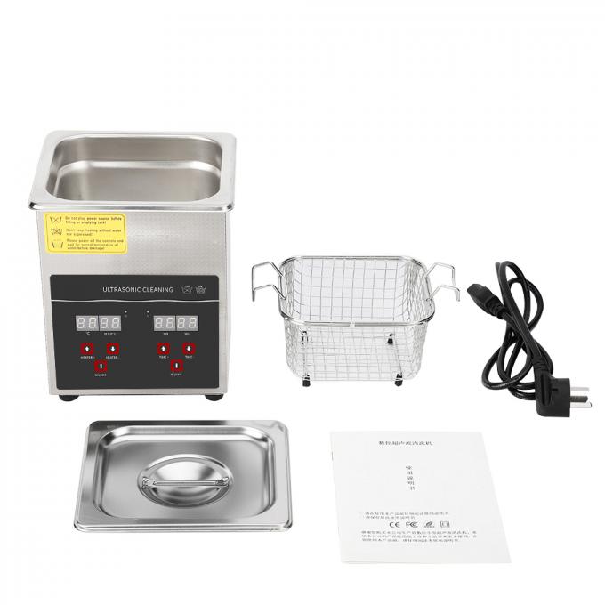 60W macchina di pulizia ad ultrasuoni sterilizzante 2L detergente da bagno ad ultrasuoni 0