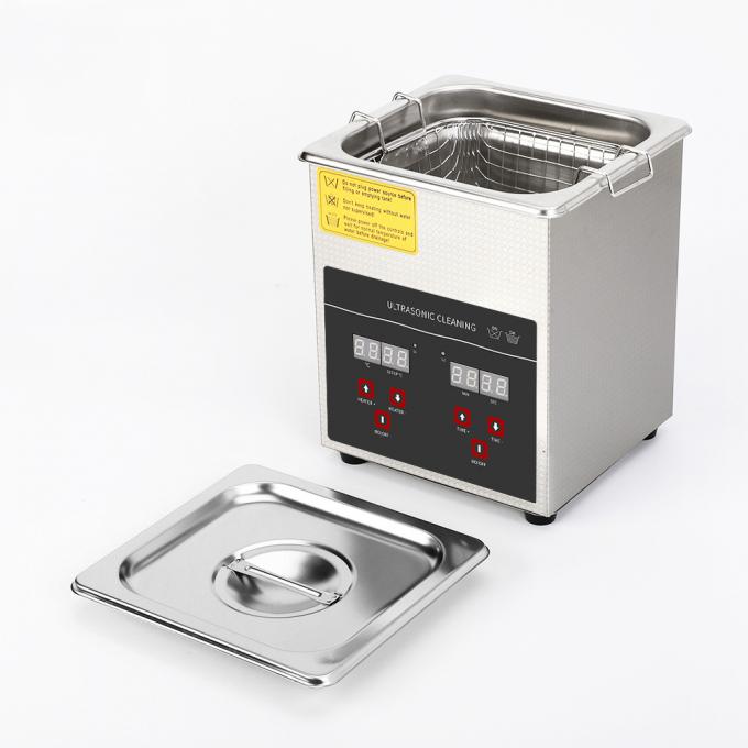 60W macchina di pulizia ad ultrasuoni sterilizzante 2L detergente da bagno ad ultrasuoni 2