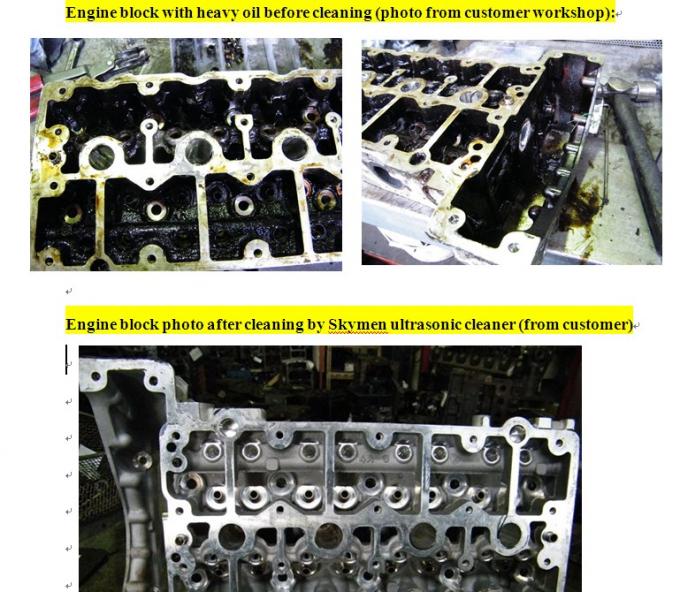 9Kw di riscaldamento Industrial Ultrasonic Cleaner Machine per la pulizia del carbonio del motore dell'auto 11