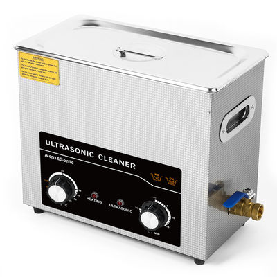 6L Meccanica Ultrasonico Pulizzatore con riscaldatore Potente Ultrasuono 180w per orologio Vetro Auto Moto Bicicleta parti dentali