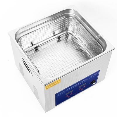 Pulizzatore ad ultrasuoni industriale 15L Capacità 760W Potenza regolabile macchina con 400w riscaldamento per ultrasuoni