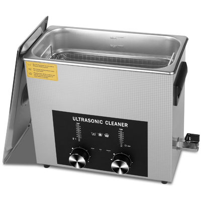Pulizzatore ad ultrasuoni professionale 6L 180W Commerciale Pulizzatore ad ultrasuoni per gioielli con timer codificato, riscaldatore e cesto, multi-applicazione per gioielli, occhiali, catene, orologi