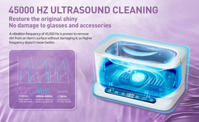 Pulizzatore ad ultrasuoni da 220V 45KHz 800ml con lucidatura a timer digitale 1