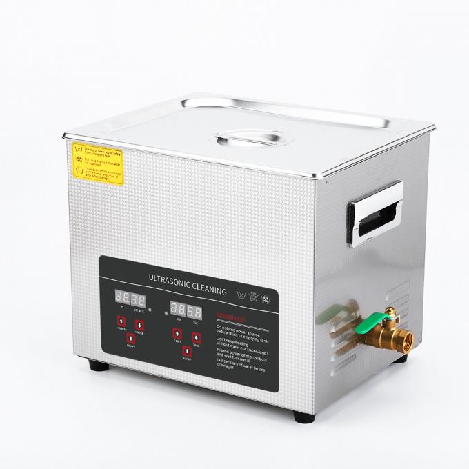 Potente ultrasuoni Parts Washer Digital Heated Timer Capacità del serbatoio 10L 1
